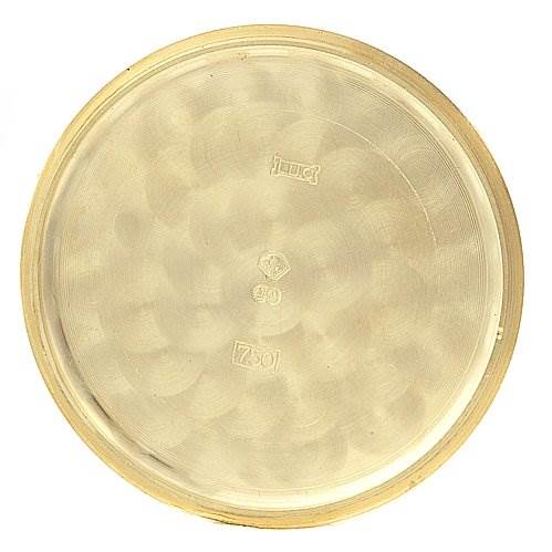 This is the back casing of the Chopard 16-1223 Yellow Gold White Dial 16-1223 Yellow Gold White Dial Les Classique Luc Homme 18k Yellow Gold 16/1223 model watch.