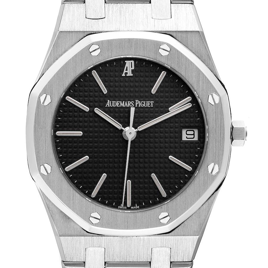 Audemars Piguet Royal Oak Steel Black Dial Mens Watch 56023ST SwissWatchExpo