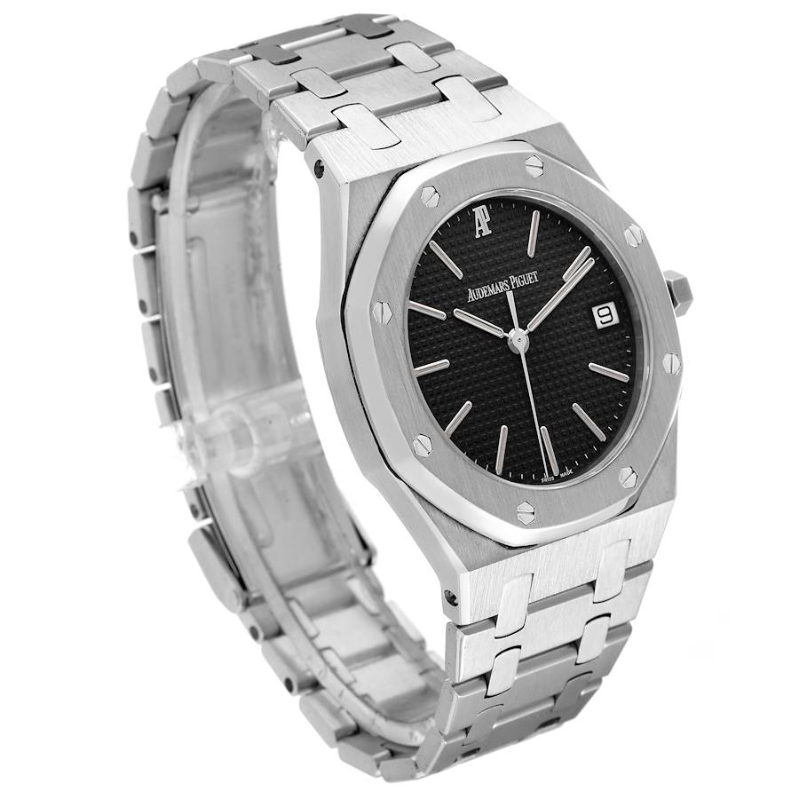 Audemars Piguet Royal Oak Steel Black Dial Mens Watch 56023ST