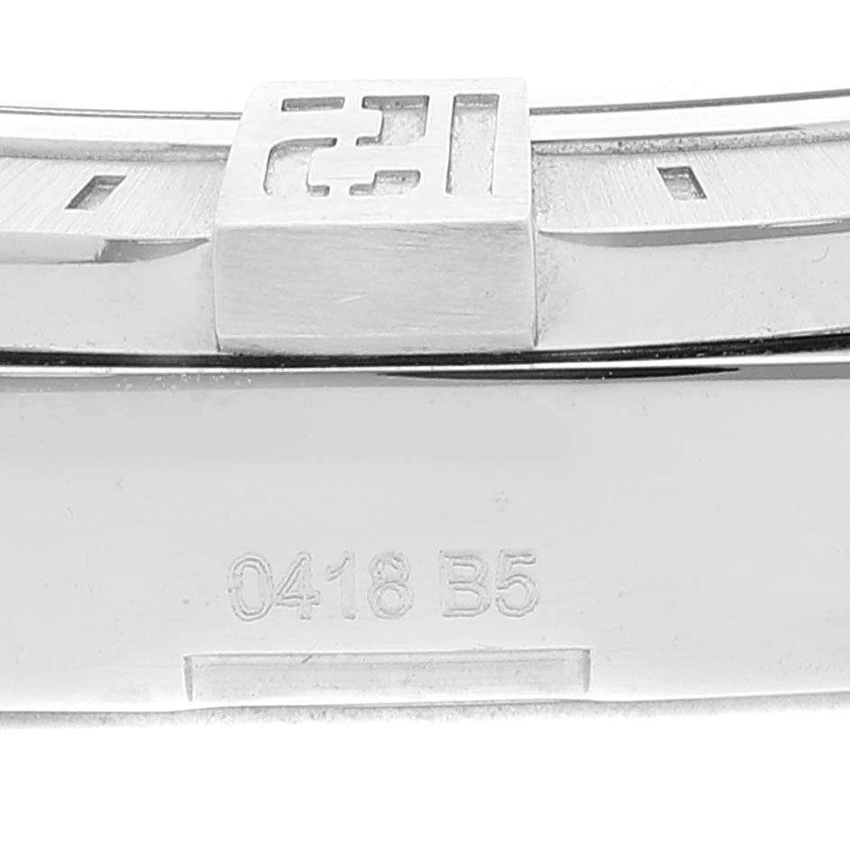 This image shows a close-up of the clasp and part of the metal bracelet of a Breitling Avenger A3239011-C872-170A Men's Stainless Steel Mother of Pearl Dial A3239011-C872-170A Men's Stainless Steel Mother of Pearl Dial watch.