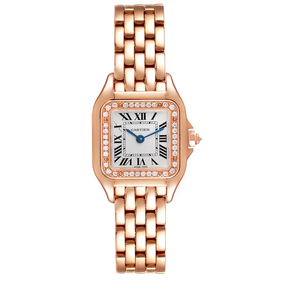 Cartier Panthere Small Rose Gold Diamond Ladies Watch WJPN0008 Box ...