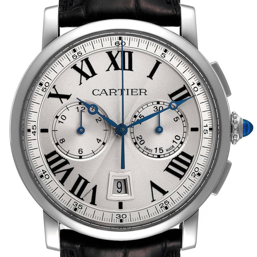 Cartier Rotonde Chronograph Steel Mens Watch WSRO0002 SwissWatchExpo