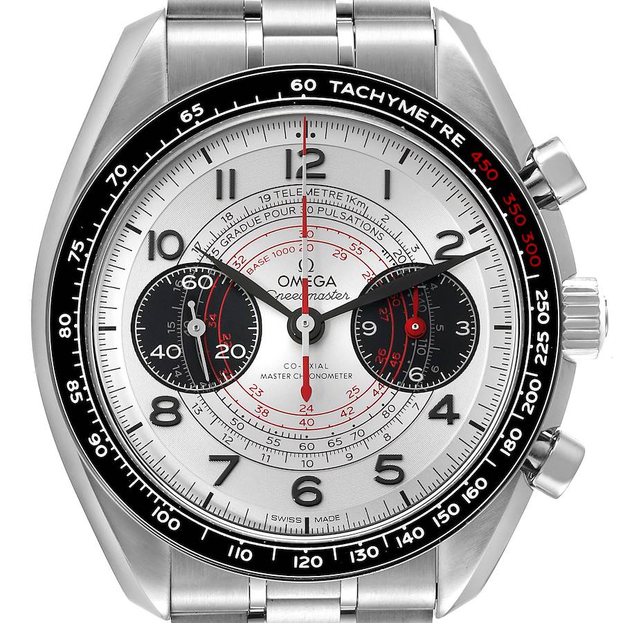 Omega Chronoscope Steel Silver Dial Mens Watch 329.30.43.51.02.002 Box Card SwissWatchExpo