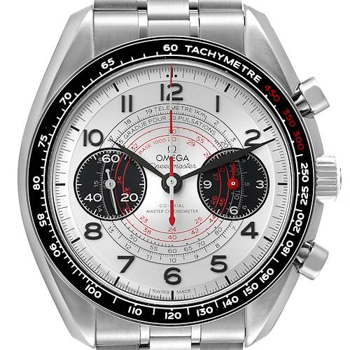 Photo of Omega Chronoscope Steel Silver Dial Mens Watch 329.30.43.51.02.002 Box Card