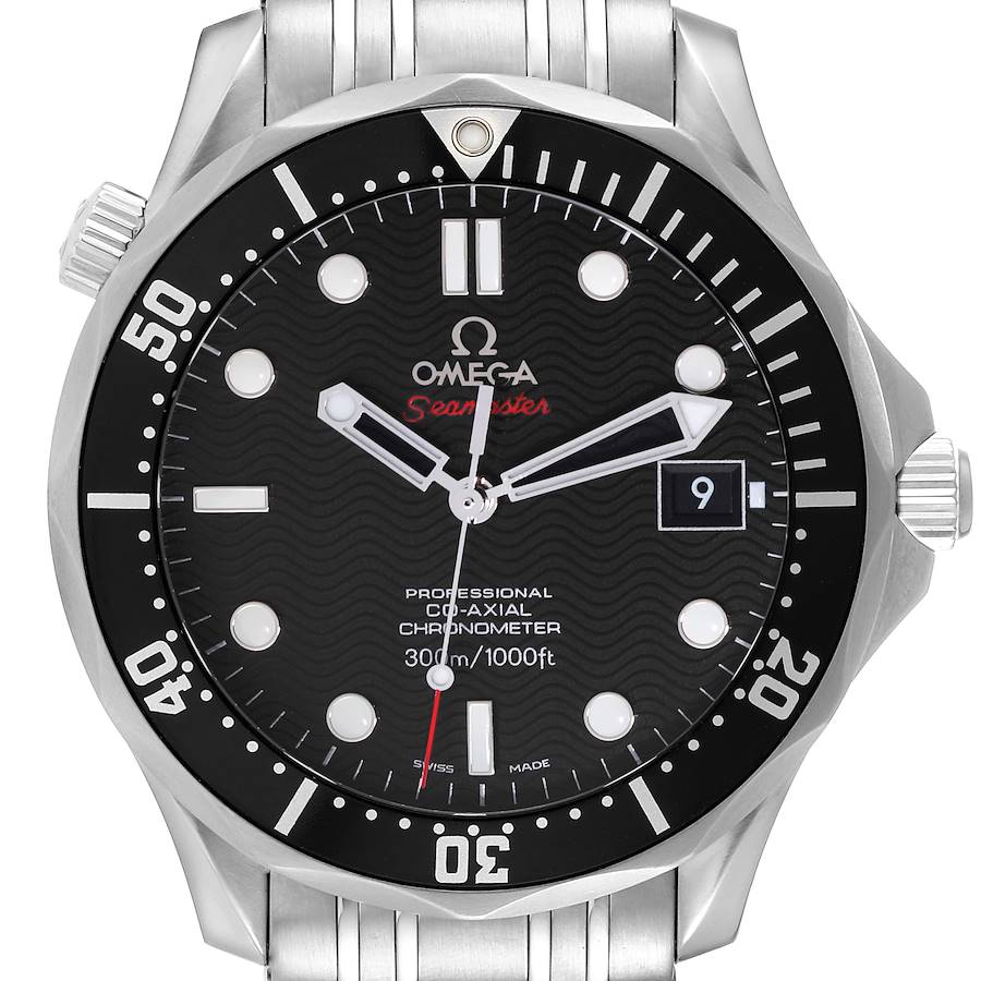 Omega Seamaster Black Dial Steel Mens Watch 212.30.41.20.01.002 Box Card SwissWatchExpo