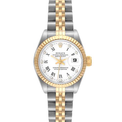 Photo of NOT FOR SALE Rolex Datejust Steel Yellow Gold Roman Diamond Dial Ladies Watch 69173 PARTIAL PAYMENT