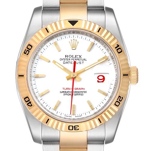 Photo of NOT FOR SALE Rolex Datejust Turnograph Steel Yellow Gold Mens Watch 116263 Box Papers PARTIAL PAYMENT