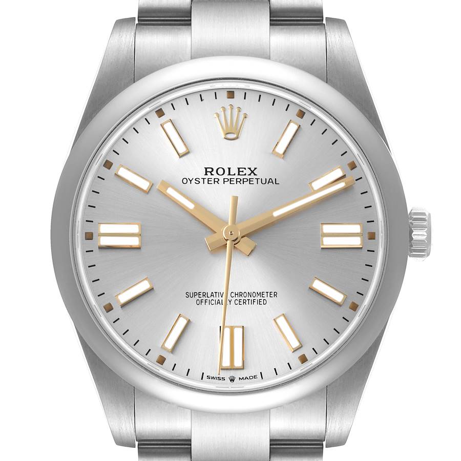 Rolex Oyster Perpetual 41mm Automatic Steel Mens Watch 124300 Box Card SwissWatchExpo