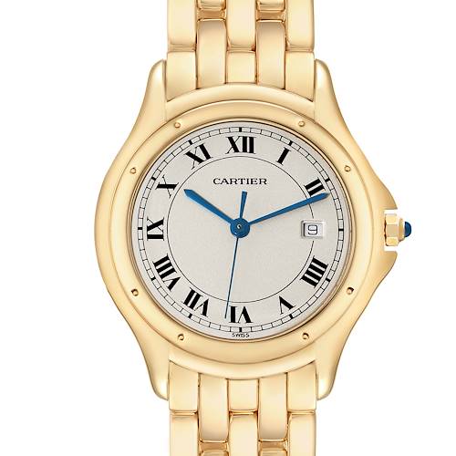 Photo of Cartier Cougar Yellow Gold Silver Dial Ladies Watch 887904