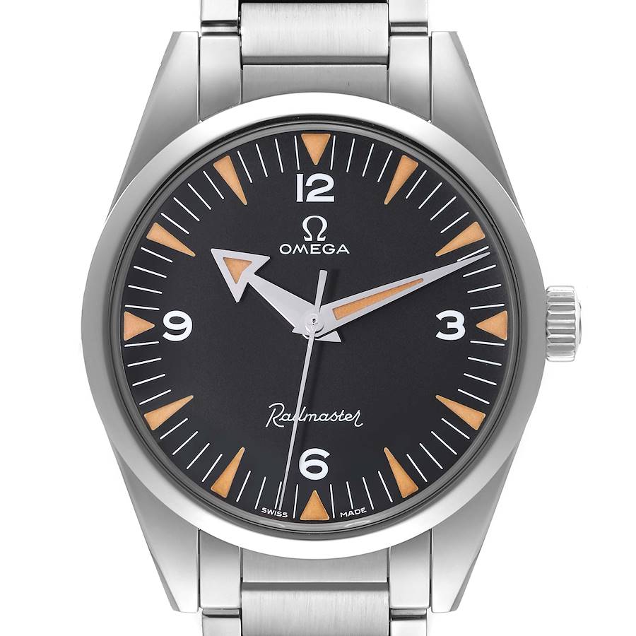 Omega Railmaster 1957 Trilogy Limited Edition Steel Mens Watch 220.10.38.20.01.002 Box Card SwissWatchExpo