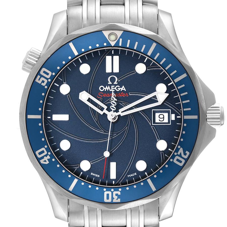 Omega Seamaster Bond 007 Limited Edition Blue Dial Steel Mens Watch 2226.80.00 SwissWatchExpo