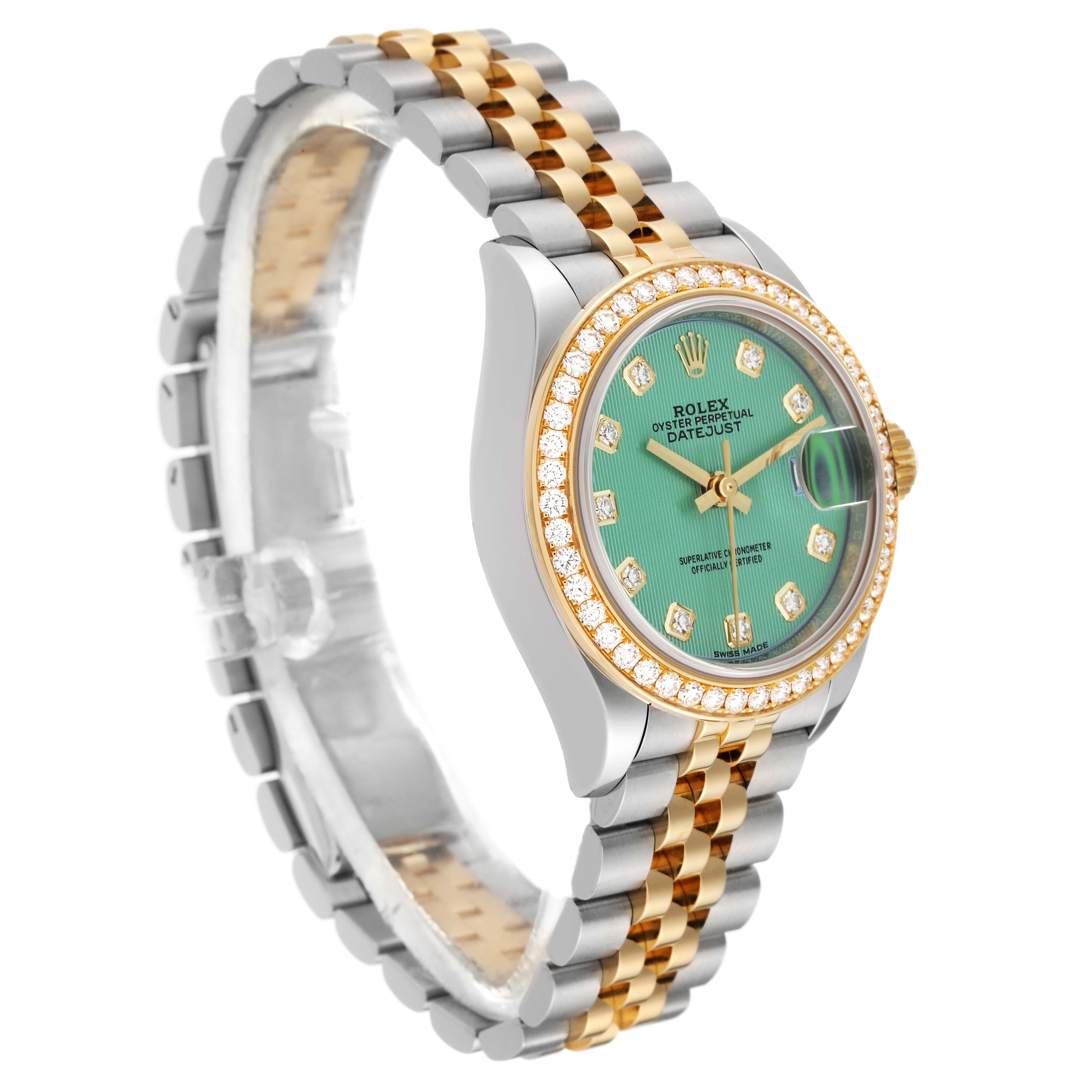 ROLEX 時計ケース 緑色 datejust 正規/純正品】ROLEX ロレックス 空箱 BOX ケース 緑×グリーン