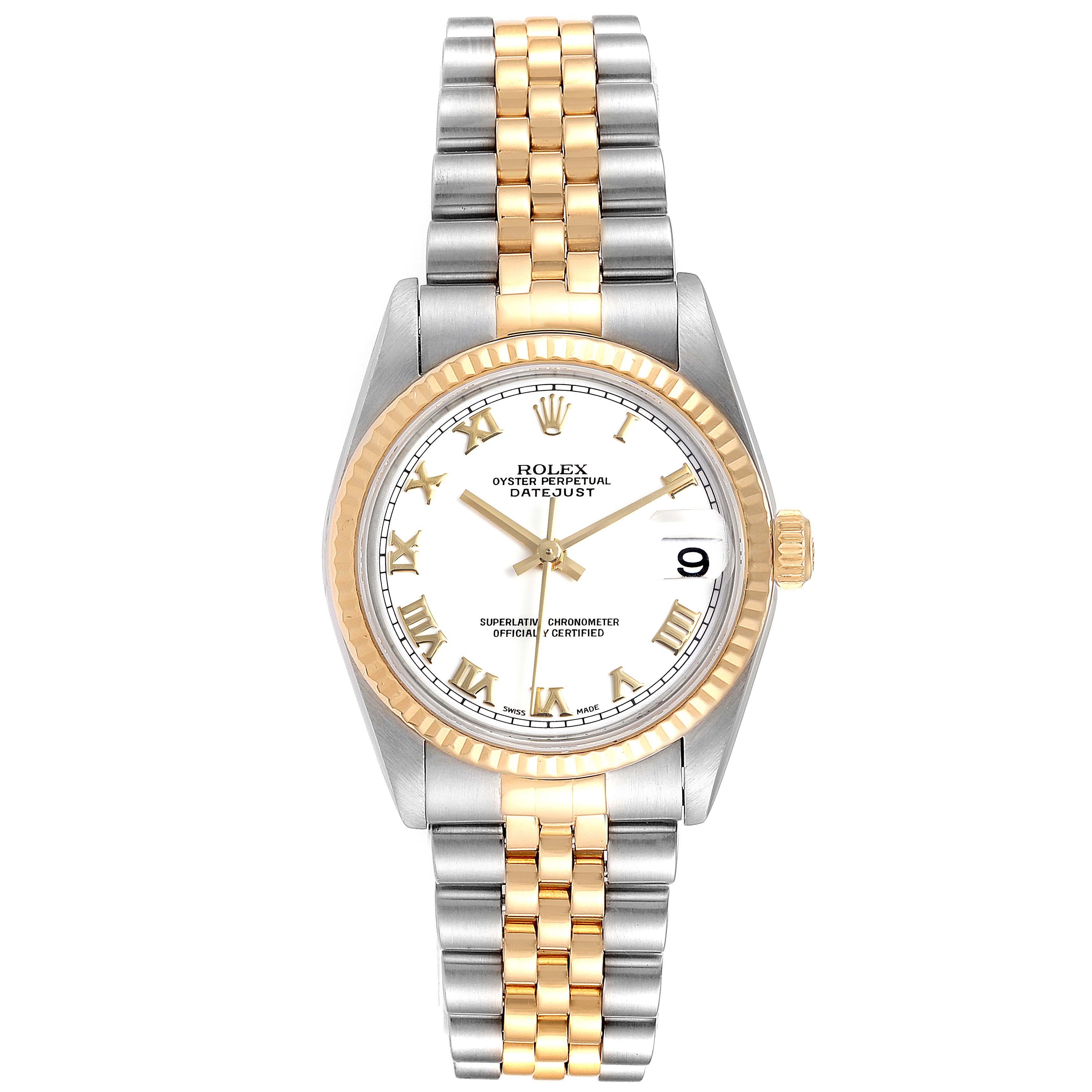 ROLEXレディース美品 rolex-datejust-midsize-steel-