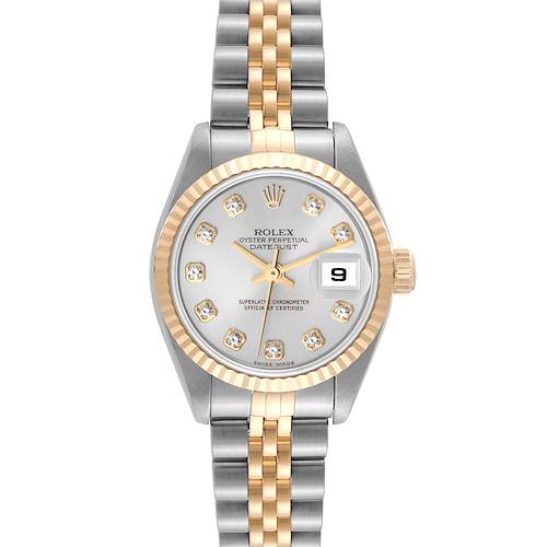 Photo of Rolex Datejust Steel Yellow Gold Diamond Dial Ladies Watch 79173