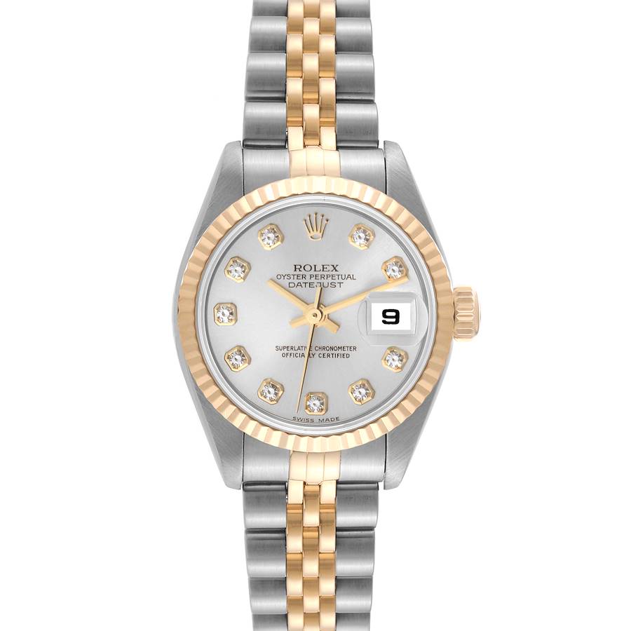 Rolex Datejust Steel Yellow Gold Diamond Dial Ladies Watch 79173 SwissWatchExpo