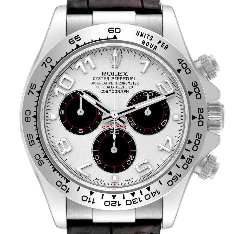 Rolex Daytona Cosmograph White Gold Chronograph Mens Watch 116519 SwissWatchExpo