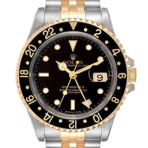 Photo of Rolex GMT Master II Yellow Gold Steel Jubilee Bracelet Mens Watch 16713 PARTIAL PAYMENT