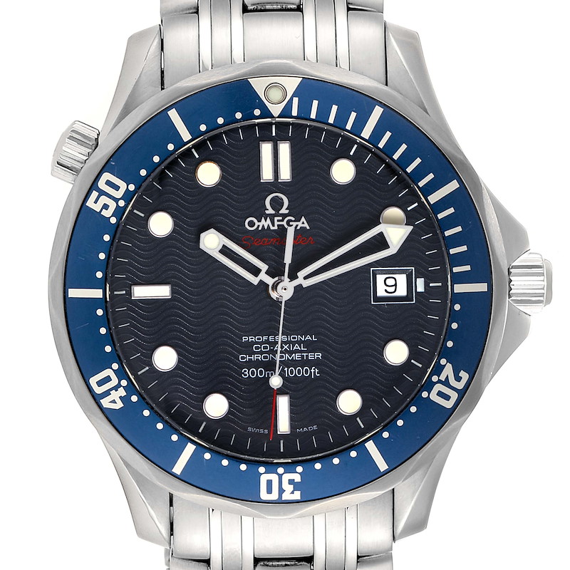 Omega Seamaster Bond 300M Co-Axial Steel Mens Watch 2220.80.00 Box Card SwissWatchExpo