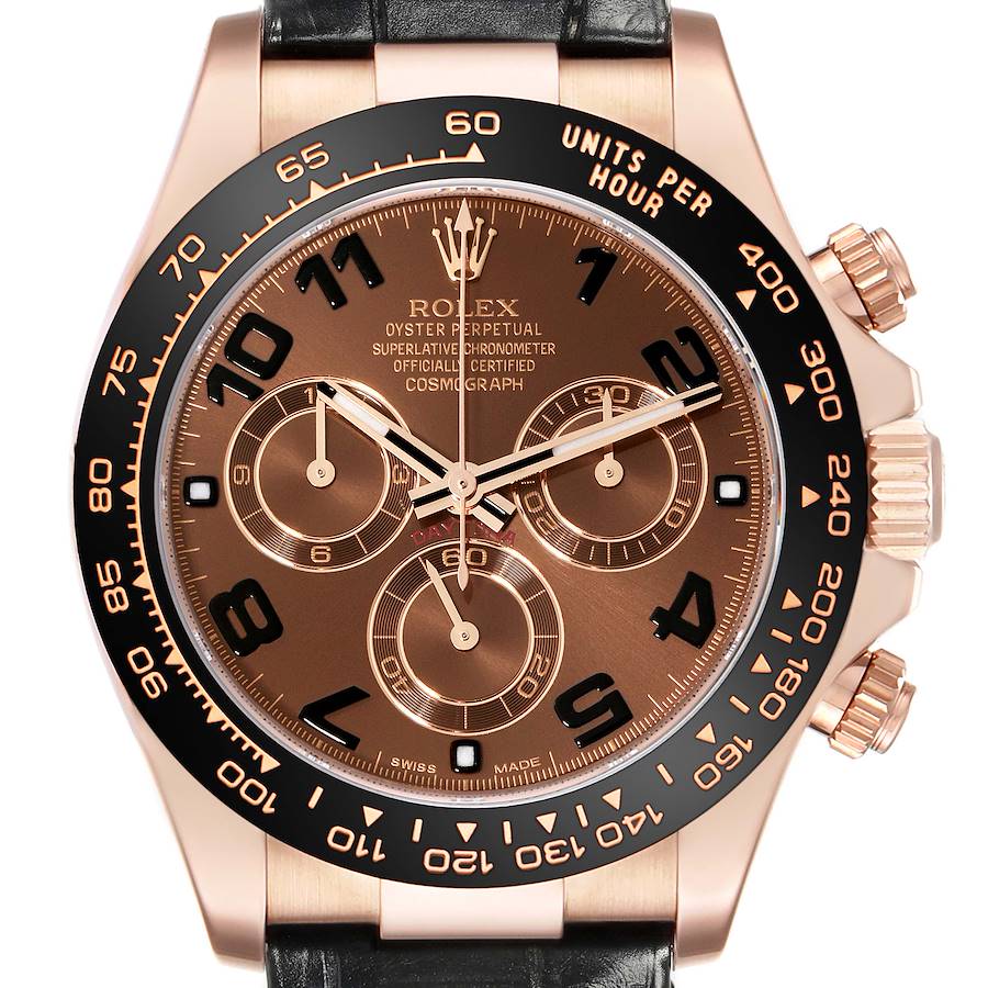 Rolex Daytona Cosmograph Rose Gold Mens Watch 116515 SwissWatchExpo