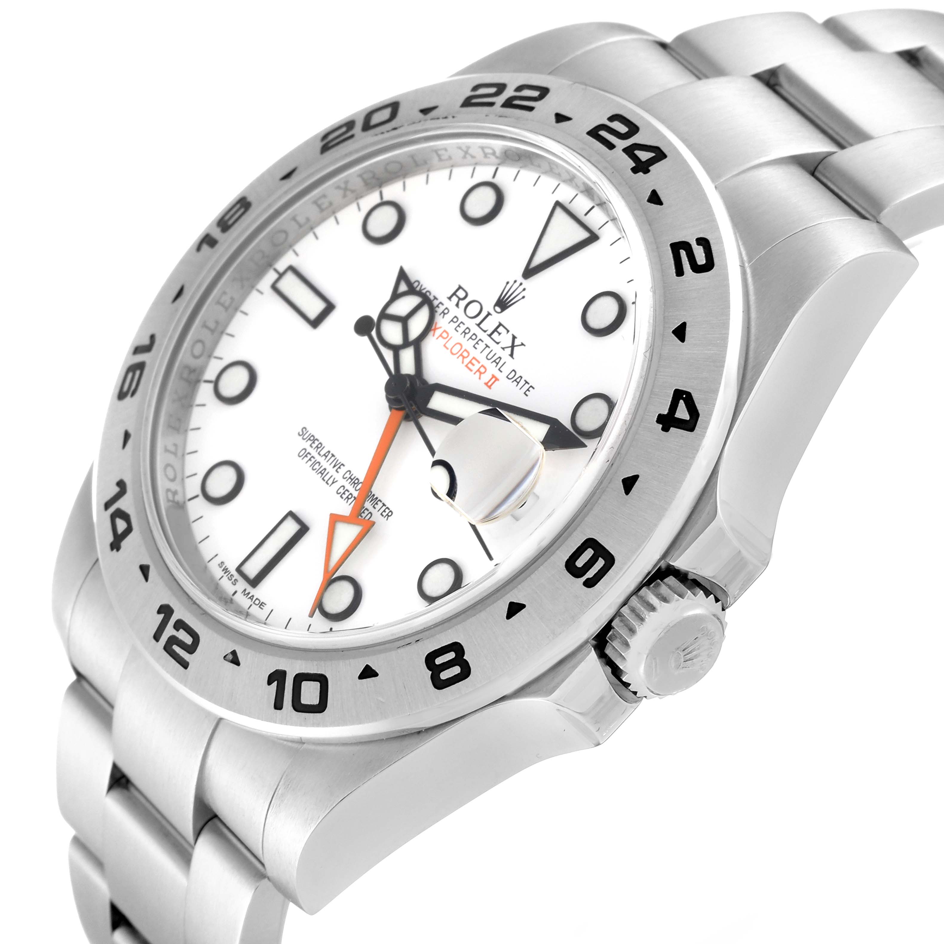 The image shows a Rolex Explorer 216570 Men's Stainless Steel White Dial 216570 Men's Stainless Steel White Dial watch at an angle, highlighting the face, bezel, crown, and part of the metal bracelet.
