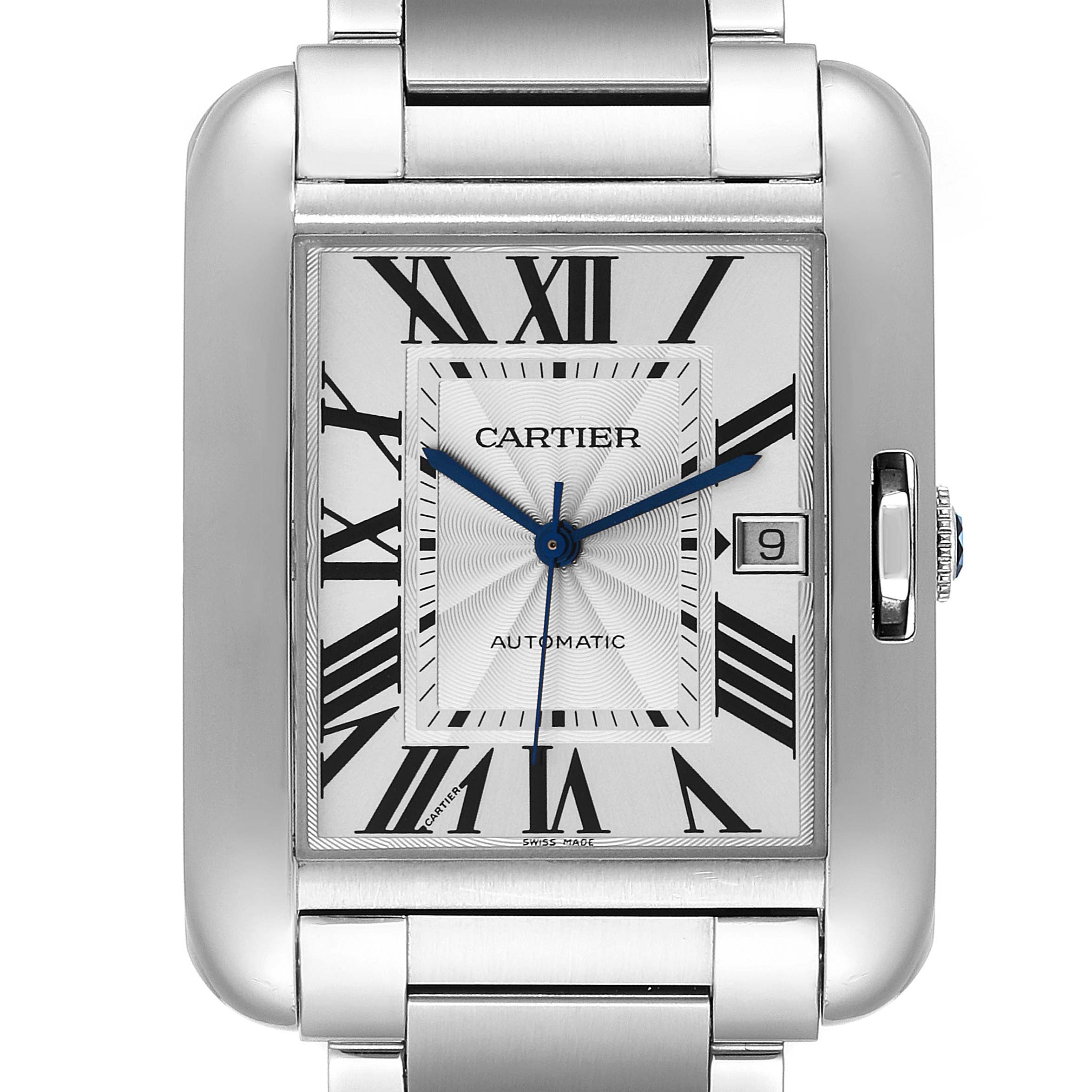 cartier tank anglaise men's automatic watch