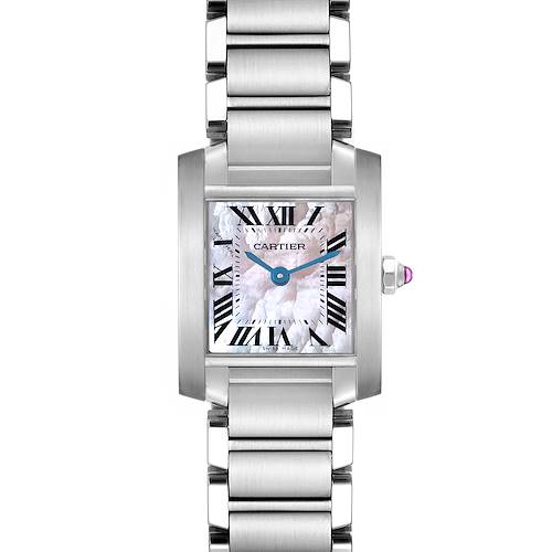 Photo of Cartier Tank Francaise Mother Of Pearl Steel Ladies Watch W51028Q3