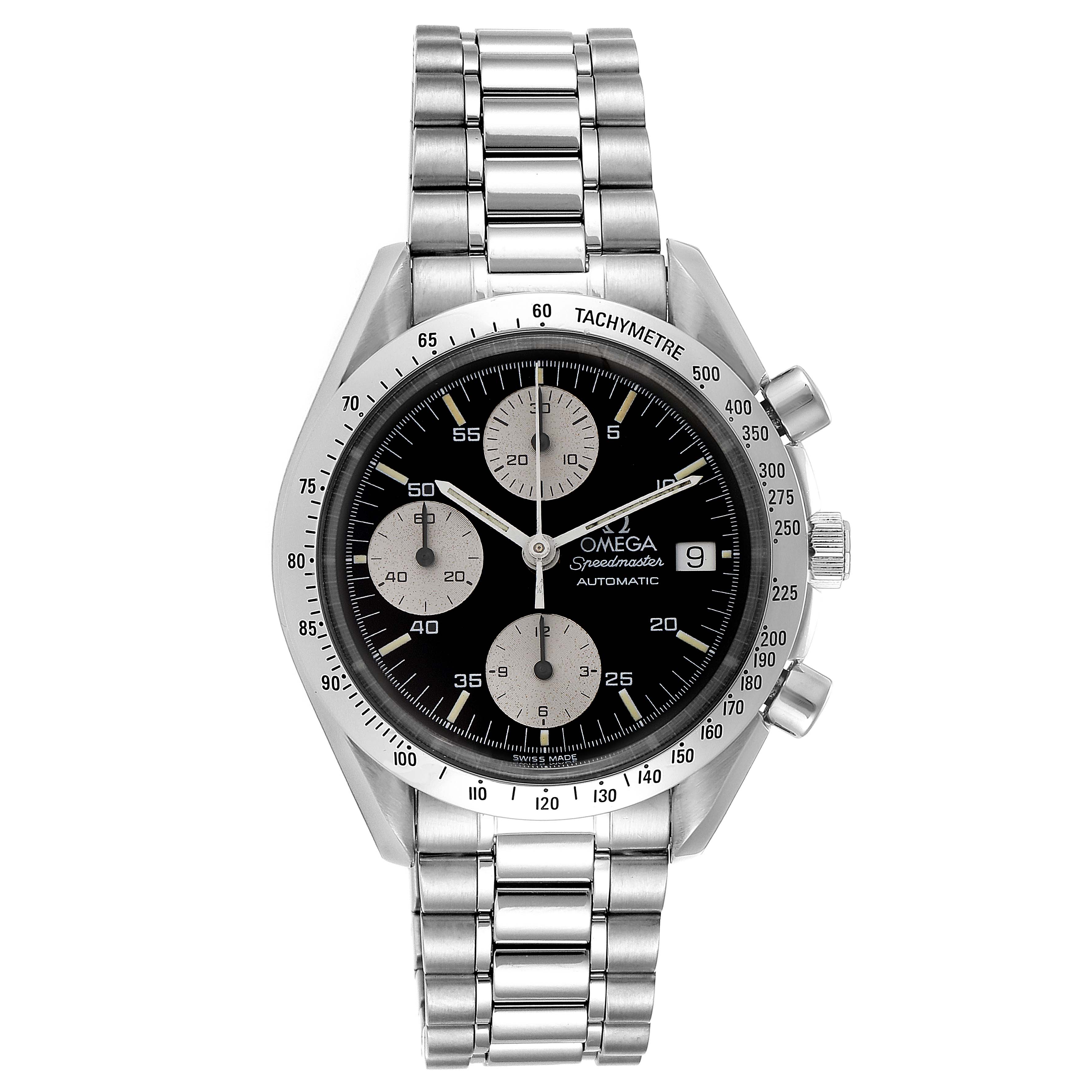 Omega Speedmaster Date Chronograph Steel Mens Watch 3511.50.00 Card ...