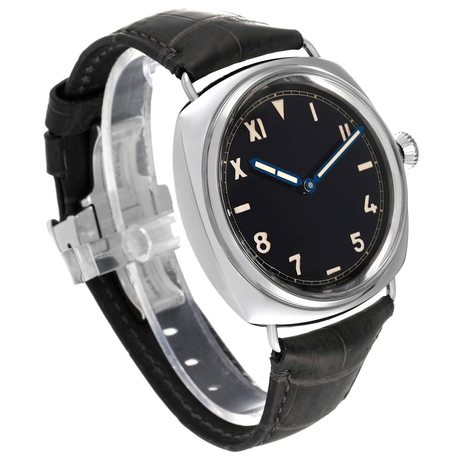 Panerai Radiomir 1936 Brevettato Black Dial Steel Mens Watch