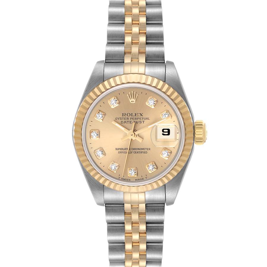 NOT FOR SALE Rolex Datejust Steel Yellow Gold Diamond Dial Ladies Watch 69173 PARTIAL PAYMENT SwissWatchExpo