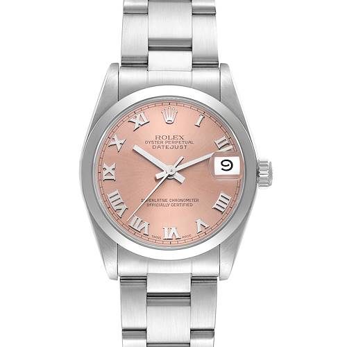 Photo of Rolex Midsize Datejust 31 Salmon Dial Steel Ladies Watch 68240