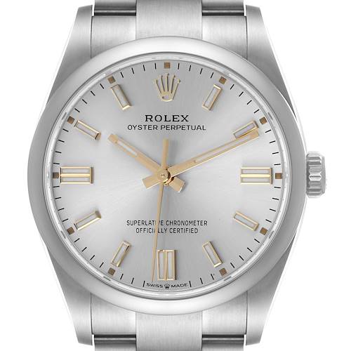 Photo of NOT FOR SALE Rolex Oyster Perpetual Silver Dial Steel Mens Watch 126000 Unworn PARTIAL PAYMENT