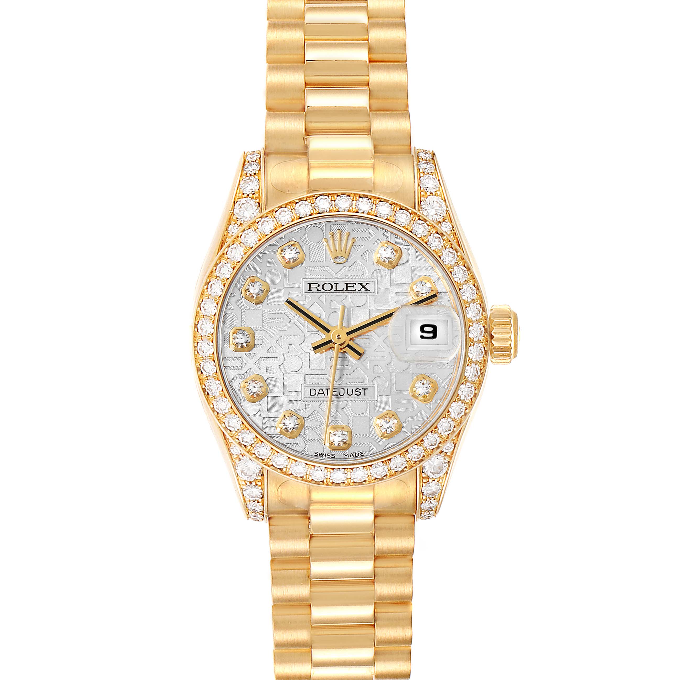 Rolex lady president discount gold