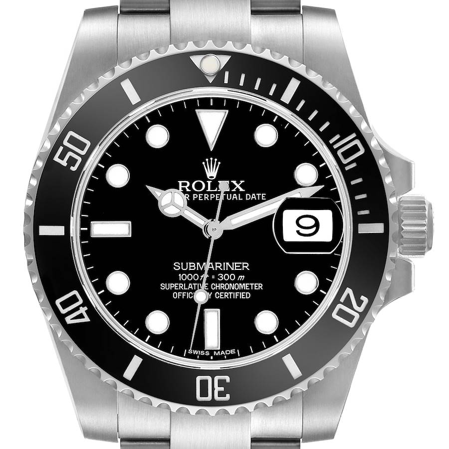 Rolex Submariner Date Black Dial Steel Mens Watch 116610 SwissWatchExpo