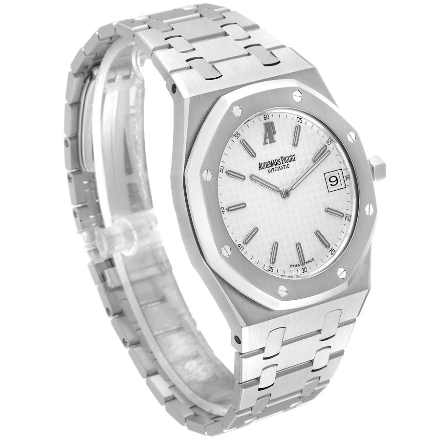 Audemars Piguet Royal Oak Silver Dial Steel Mens Watch 15000ST Box Papers