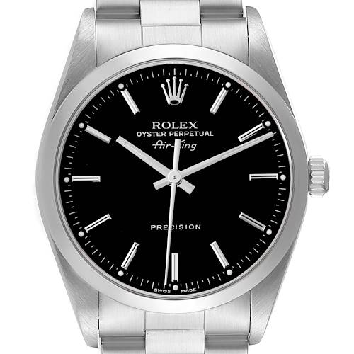 Photo of NOT FOR SALE Rolex Air King 34mm Steel Black Dial Domed Bezel Mens Watch 14000 Box Papers PARTIAL PAYMENT