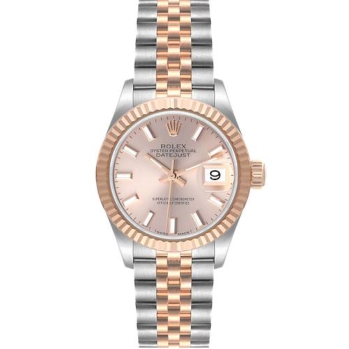 Photo of Rolex Datejust 28 Everose Rolesor Rose Dial Ladies Watch 279171 Box Card