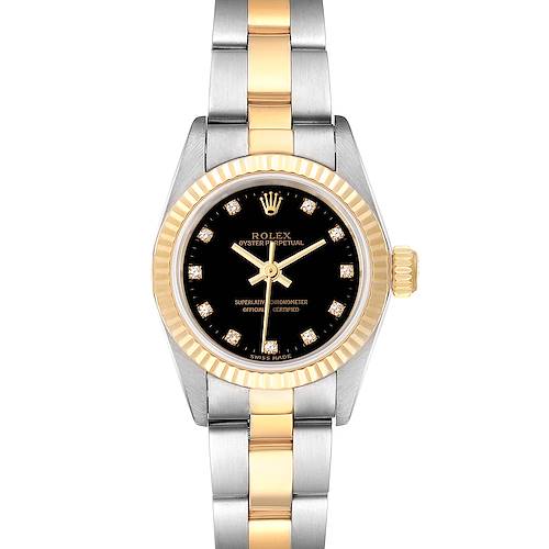 Photo of Rolex Oyster Perpetual Steel Yellow Gold Diamond Ladies Watch 67193