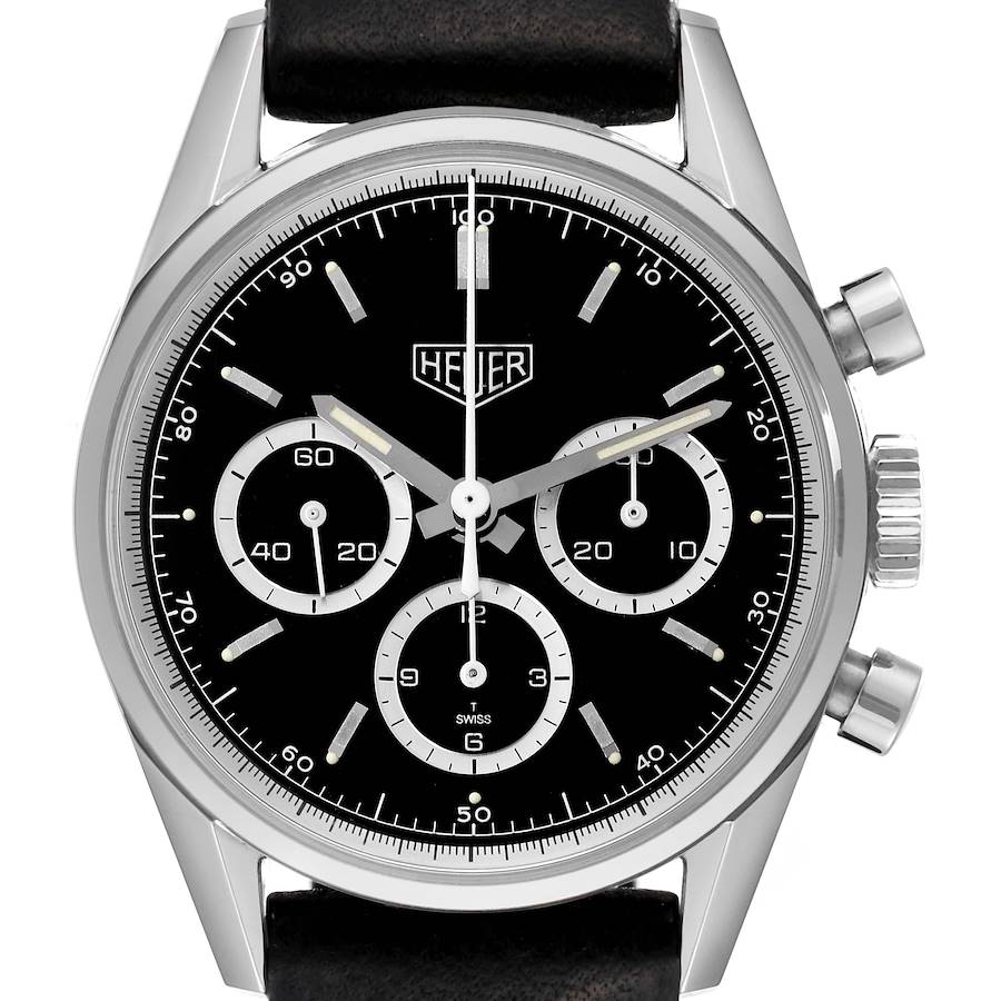 Tag Heuer Carrera Re-Edition Chronograph Steel Mens Watch CS3113 SwissWatchExpo