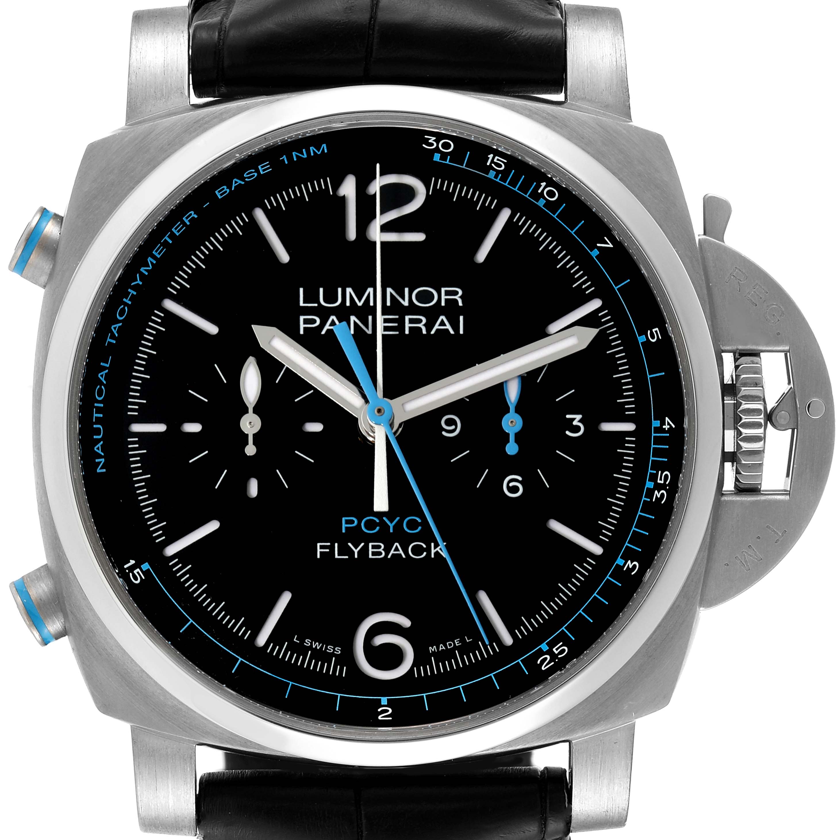 Panerai Luminor 1950 PCYC Flyback Titanium Mens Watch PAM00764 Box