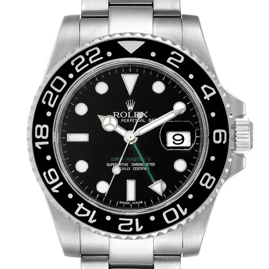 NOT FOR SALE -- Rolex GMT Master II Black Dial Steel Mens Watch 116710 -- PARTIAL PAYMENT SwissWatchExpo