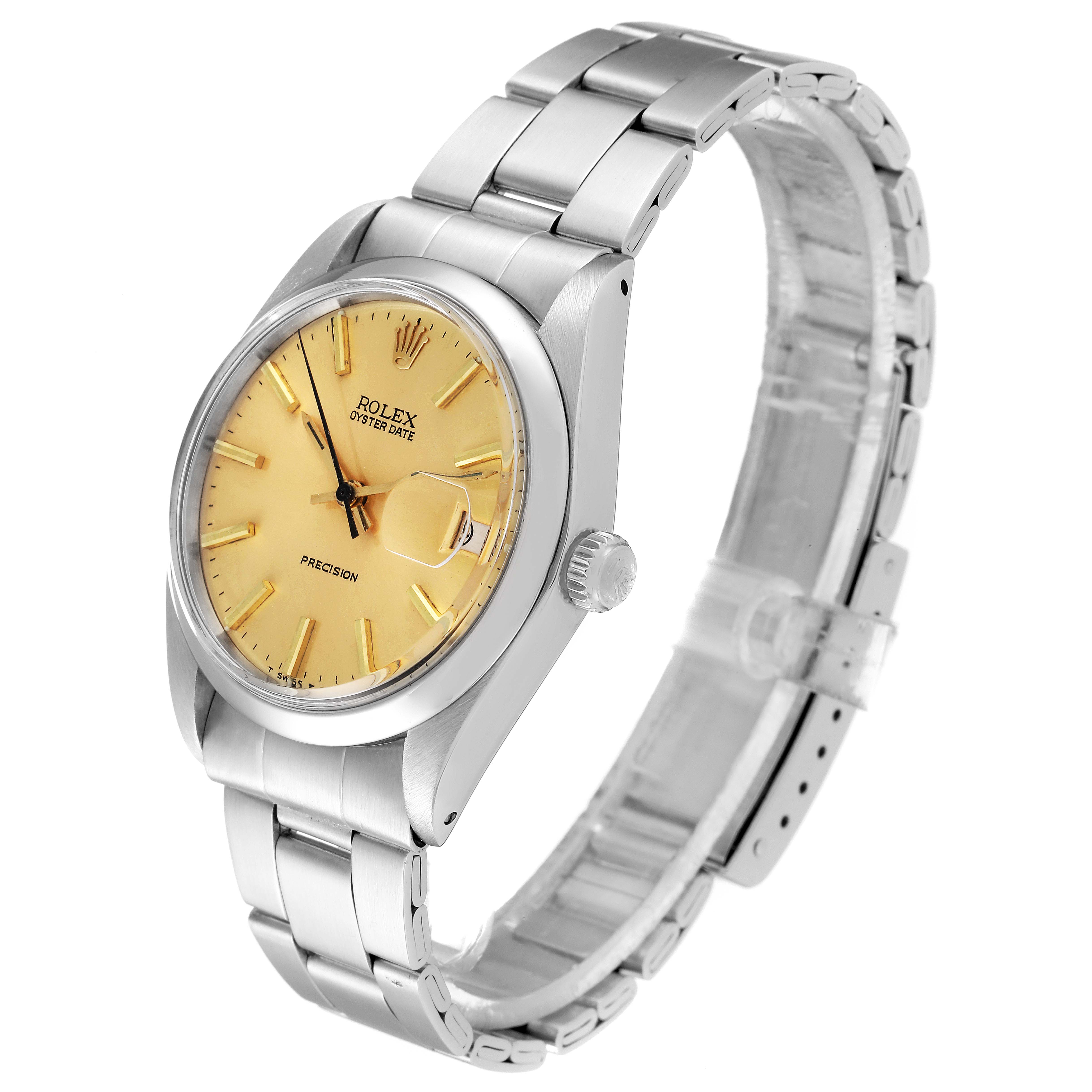 The Rolex Vintage Collection 6694 Men's Stainless Steel Champagne Dial 6694 Men's Stainless Steel Champagne Dial model is shown at a three-quarter angle displaying the face, crown, and bracelet.