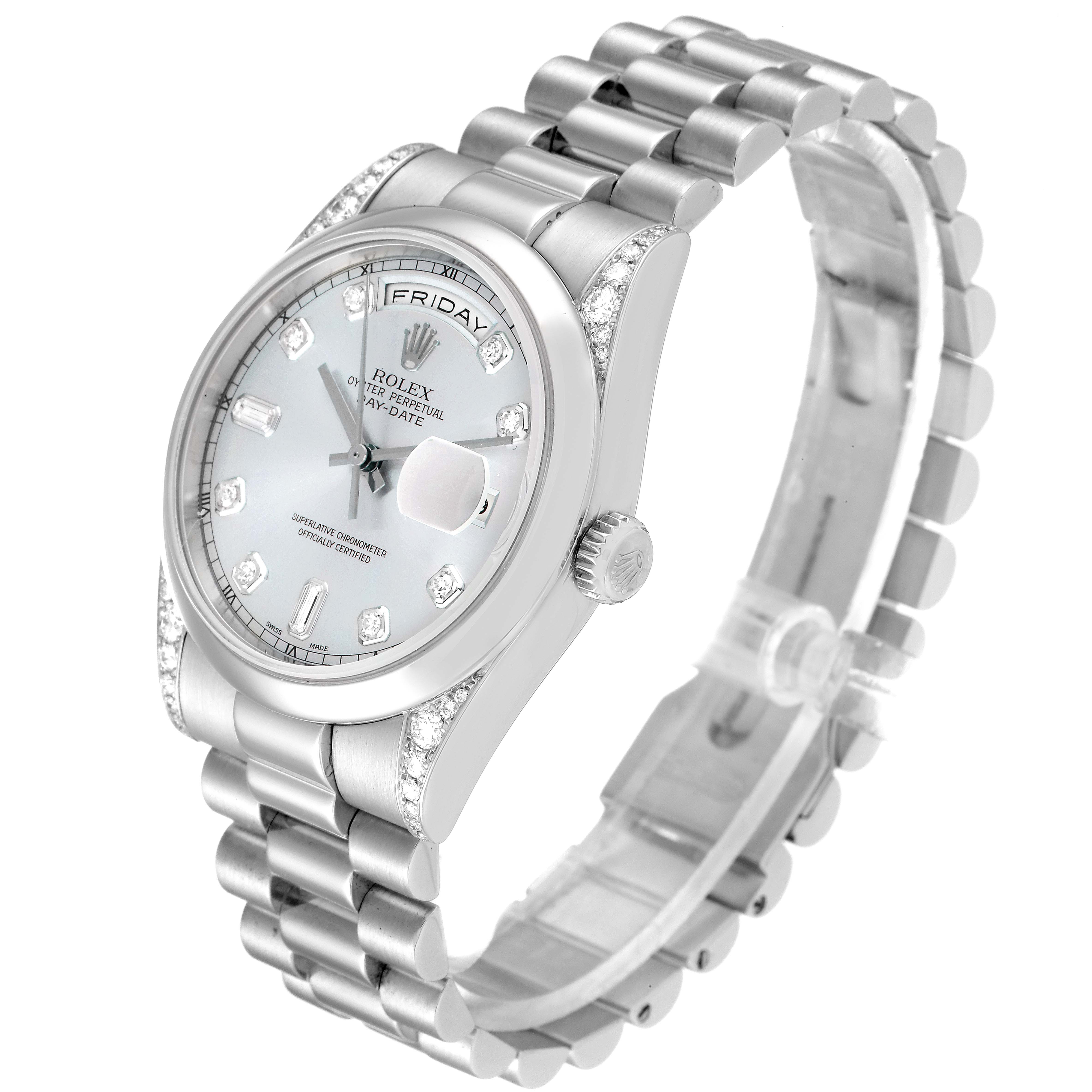 Rolex President Platinum 118296 | Stock 36633 | SwissWatchExpo