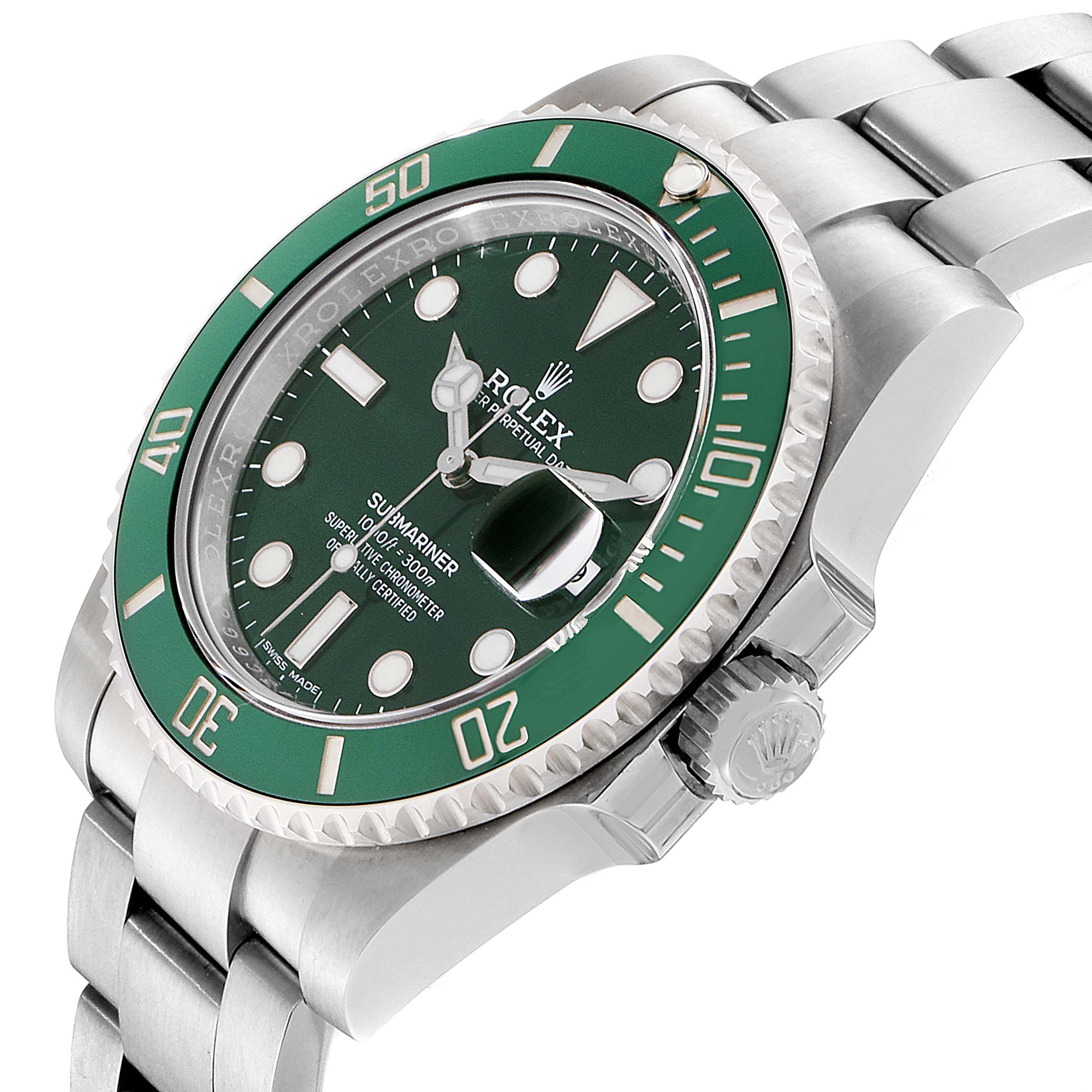 Rolex Submariner Hulk Green Dial Bezel Mens Watch 116610LV Unworn ...