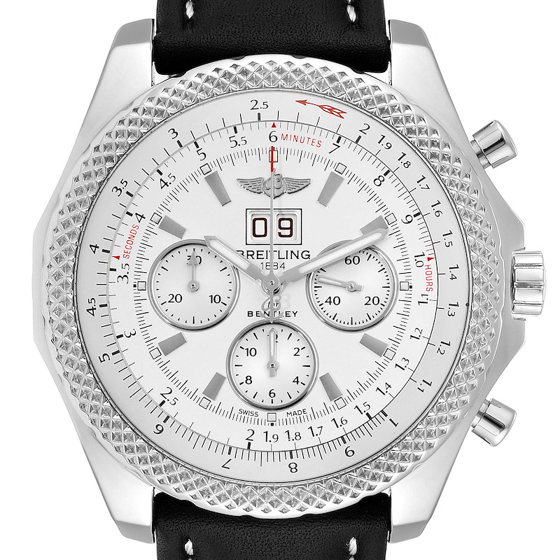 Breitling Bentley 6.75 Speed Chronograph Silver Dial Mens Watch A44364 SwissWatchExpo