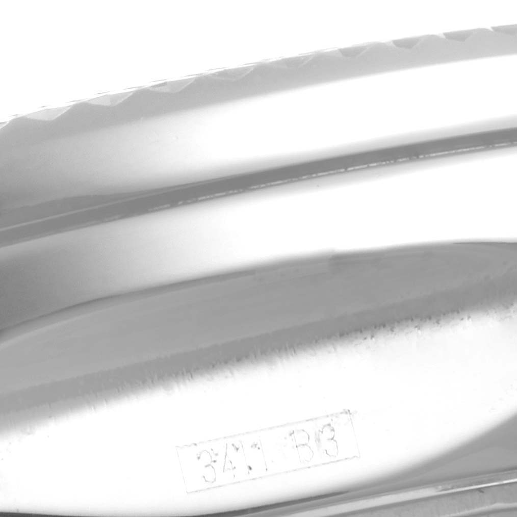 The image shows a close-up angle of the bezel and side of a Bentley model by Breitling, including the model number engraved.