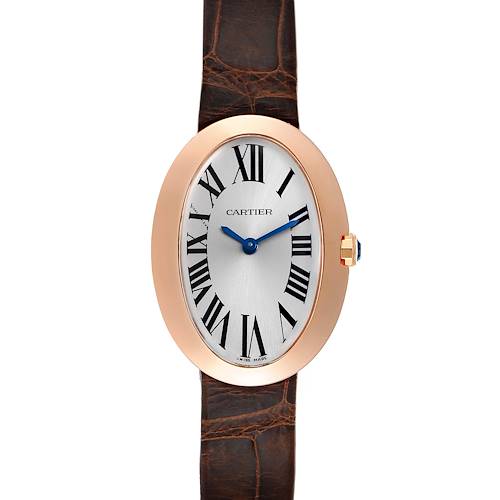 Photo of Cartier Baignoire Silver Dial Rose Gold Ladies Watch W8000007