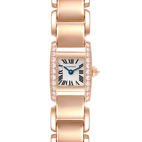 Photo of Cartier Tankissime Silver Dial Rose Gold Diamond Ladies Watch W650048H