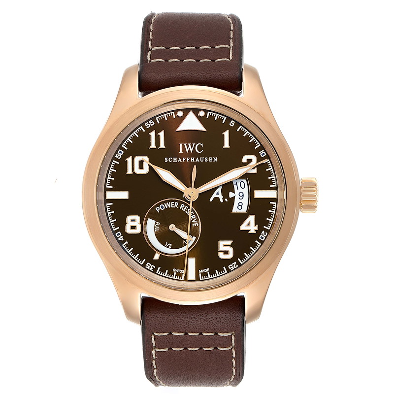 Iwc pilot rose gold best sale