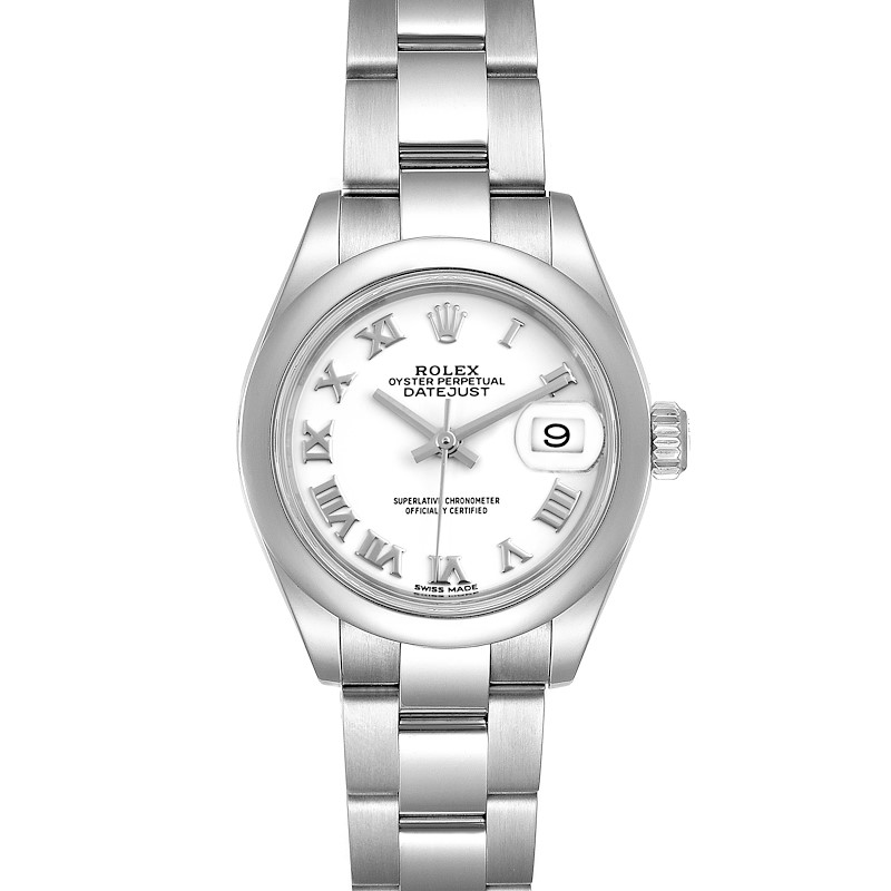 Rolex Datejust 28 White Dial Steel Ladies Watch 279160 Box Card SwissWatchExpo