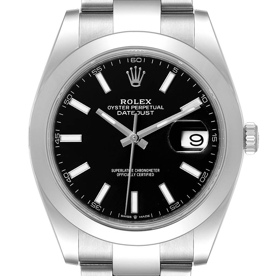 NOT FOR SALE Rolex Datejust 41 Black Dial Steel Mens Watch 126300 Box Card PARTIAL PAYMENT SwissWatchExpo